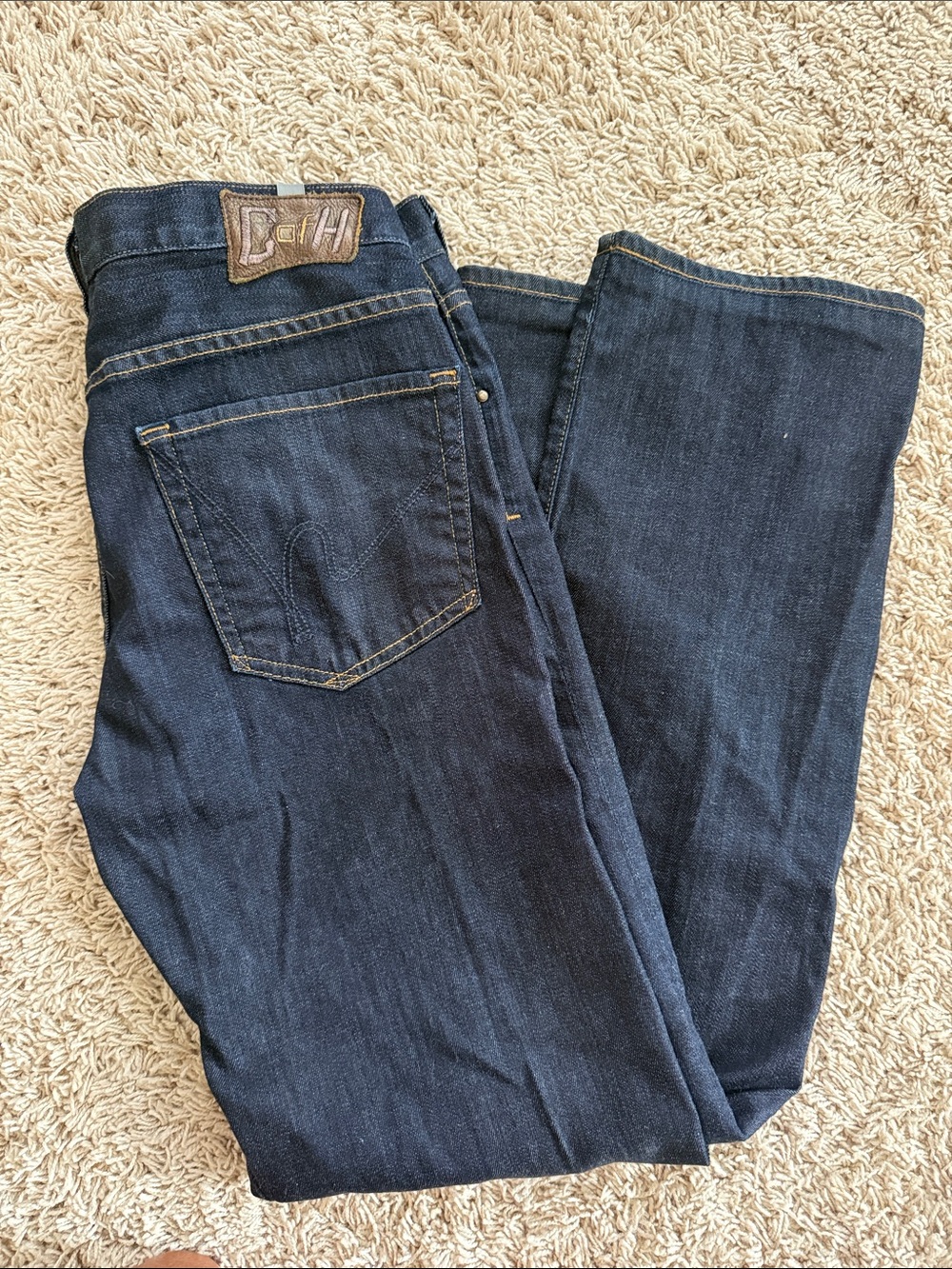 New Citizens of Humanity 33 waist 30 inch inseam Dark Indigo Straight Leg Jeans